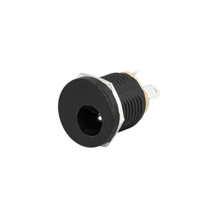 Đầu Nối Giắc Cắm DC 2.1X5.5Mm Cái Giắc Cắm Thùng DC 6V 9V 12V Giắc Cắm Điện Một Chiều Màu Đỏ Đen Trắng