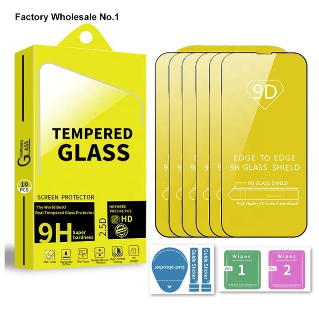9D Tempered Glass Full Cover Screen Protector Compatible with for iPhone 18 17 16 15 14 13 12 11 Pro Max Mobile Phone