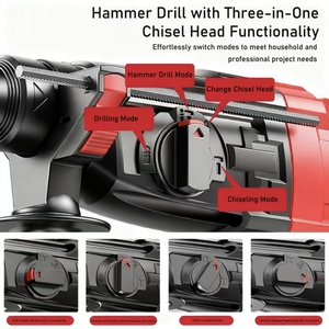פטיש חשמלי fickaxe חשמלי מקדח חשמלי מקדחה כלי רב פונקציה 220v מתכווננת בית & תעשייתי מקדחה חשמלי - Product Image 3