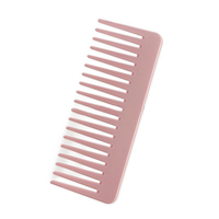 Ensemble de 3 brosses à cheveux en ABS rose avec peigne démêlant à dents larges, masseur de cuir chevelu, brosse à shampooing pour cheveux secs et mouillés