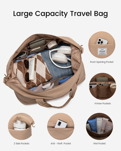 LOVEVOOK, conjunto de bolsa de <span class=keywords><strong>viaje</strong></span> para <span class=keywords><strong>mujer</strong></span>, <span class=keywords><strong>neceser</strong></span> de fin de semana, bolsa de gimnasio, equipaje, lona para aviones, entrega de trabajo de Hospital durante la noche - Product Image 2