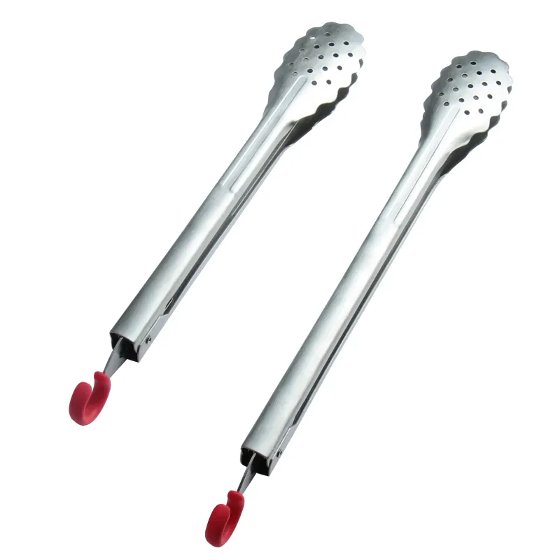 Exclusive Sales 10/12 Inches Cooking Food Tongs Serving BBQ Grilling stainless steel kitchen