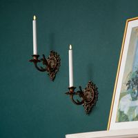 Bougie électronique sans flamme en cire véritable ivoire, à effet spirale, avec LED scintillante