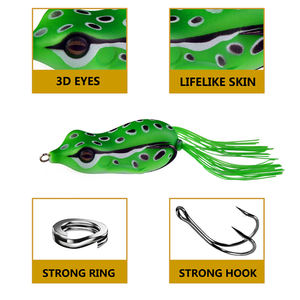 WEIHE 17g 7.5cm 6 colori artificiale morbido PVC Pesca esca realistica Pesca Pesca morbida esca superiore acqua galleggiante esche Pesca - Product Image 3