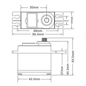 Servo Digital de Alto Voltaje Hitec Original de 68g/16kg/.06 Segundos, con Engranaje de Titanio sin Núcleo (Compatible con Baterías LiPo) HS-7940TH, Servo RC - Product Image 5