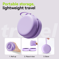 Oreiller de voyage en mousse à mémoire de forme en forme de U pour une utilisation en avion, en voiture et au bureau, avec un coussin ergonomique pour le cou