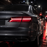 Feux arrière à LED BK avec lentille rouge pour Audi A7 C7 2011-2014 Facelift, clignotants séquentiels, Plug and Play, Neuf
