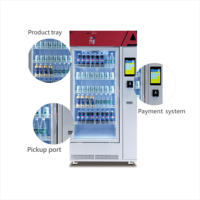Distributeur automatique intelligent 2026 avec reconnaissance visuelle IA pour snacks et boissons, écran tactile, SDK, options de paiement multiples, en acier inoxydable 150-200