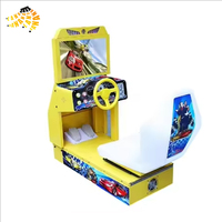 Jouez à la machine de course de voiture d'arcade pour enfants, avec fonction de lancer de pièce et de conduite électronique
