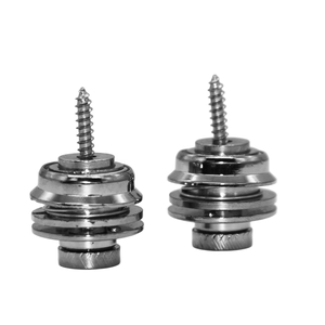 Sangle de guitare verrouille tête ronde plate bouton en métal robuste Straplock de sécurité pour acoustique électrique - Product Image 4
