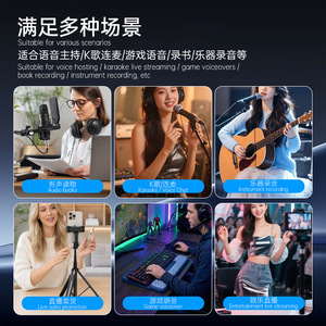 Tarjeta de Sonido en Vivo de Aleación de Aluminio con Reducción de Ruido, Salida Estéreo, Interfaz de Audio Externa USB para Streaming y Grabación - Product Image 3