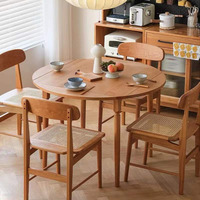 Chaise en osier pour manger Cadre en bois naturel avec coussin en rotin creux Arts and Craft Accent Chair
