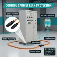 Câble de détection de fuite d'eau avec alarme stroboscopique, réseau TCP, application Tuya Smart, réinitialisation rapide et conception réutilisable