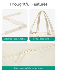 Bolsa de Viaje para Mujer, Apta para TSA, con Diseño de Lados Suaves, Material de Nailon Ultraligero, para Viajes de un Día - Product Image 5