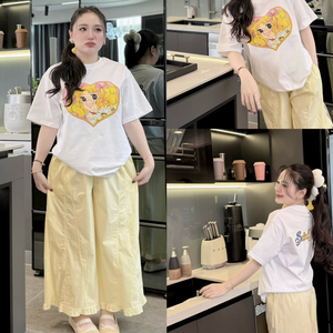 Pantalones Anchos de Cintura Alta con Frente Plano Casuales para Mujer, Fabricados en Vietnam, con Diseño Estampado, Compatibles con Lavado en Seco, Ropa OEM - Product Image 6