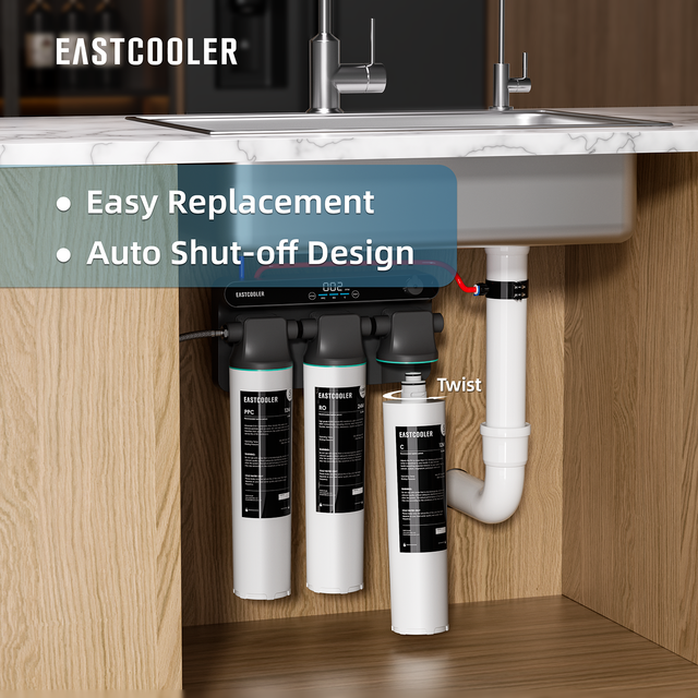 800GPD Tankless Reverse Osmosis Water Filter - 11-Stage Manual Design for Home Under-Sink Use