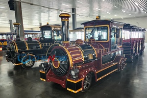 Large Capacity Trackless Amusement <b>Train</b> | Adult Entertainment Vehicle for Parks - Product Image 2