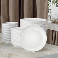 Plats de dîner ronds solides en mélamine blanche de 7 à 10 pouces avec logo personnalisé pour restaurant à domicile assiettes en plastique écologiques
