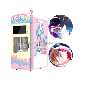 Mới đến làm cho tiền kinh doanh hoàn toàn tự động Ice-cream Maker Robot Ice-cream Máy bán hàng tự động - Product Image 5