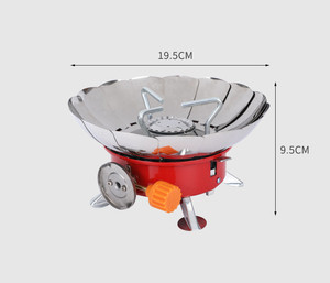 Réchaud de camping avec stabilisateur de cartouche de <span class=keywords><strong>gaz</strong></span>, réchaud de camping portable coupe-vent avec étui de transport, mini trépied pliable pour cartouche de <span class=keywords><strong>gaz</strong></span>, Poc - Product Image 3