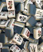Tuiles de Mahjong Américaines Luxueuses et Portables - 160 Pièces, Tuiles en Acrylique et Motifs en Bois à 4 Couches