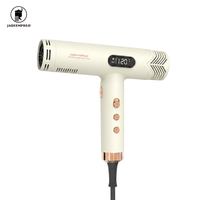 Sèche-cheveux professionnel à ions négatifs haute vitesse avec moteur BLDC, design léger sans pales, pour salon et usage domestique, avec diffuseur et buse
