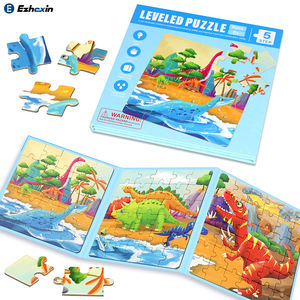 Puzzles magnétiques 3 en 1 pour enfants, <span class=keywords><strong>dinosaures</strong></span>, livre de puzzle magnétique, puzzles de voyage pour tout-petits, jouet d'apprentissage préscolaire - Product Image 1