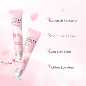 LAIKOU ซากุระ เอสเซนส์ลดเลือนริ้วรอยรอบดวงตา วิตามินซี เซรั่มบำรุงผิวหน้า ผสมไฮยาลูรอนิค แอซิด ช่วยให้ผิวกระจ่างใส - Product Image 3