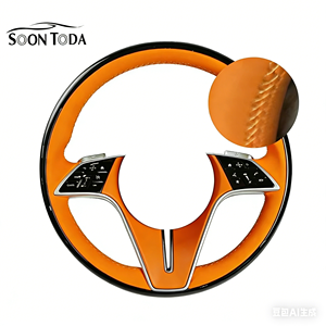 <span class=keywords><strong>Volante</strong></span> Modificado SOON TODA de <span class=keywords><strong>Madera</strong></span> de Naranjo y Melocotón para Mercedes Benz a GLA B GLB C GLC E GLE CLS ZC-221-M14-F - Product Image 3