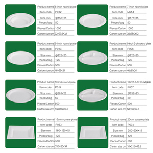 Sugarcane Bagasse <strong>Plate</strong> Disposable <strong>Plates</strong> Sets Dinnerware <strong>Compostable</strong> Dinner <strong>Plate</strong> Set for Hotel Buffet Wholesale - Product Image 6