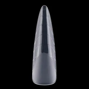 2023 New OEM 120pcs Wholesale Quick Building Mold Tips UV Gel Square Stiletto Dual Forms Matte False Nails For Nail Extension Mo