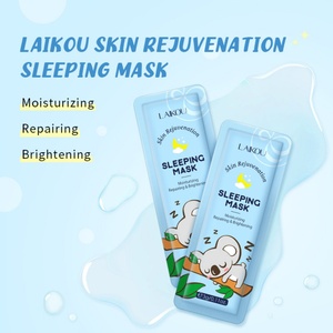 Vente en gros LAIKOU 3g Crème de soin du visage hydratante, réparatrice, éclaircissante et rajeunissante, masque de nuit, format voyage, marque privée - Product Image 2