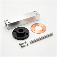 Composants de châssis de drone, support de moteur, support de cardan, alliage d'aluminium 6061 T6, usinage CNC 4 axes 5 axes, fabrication en usine
