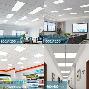 1 và 2 năm bảo hành văn phòng nhà chiếu sáng độ sáng cao 60x60 CCT LED trần ánh sáng 2x2 2x4 đèn nền LED Bảng điều chỉnh ánh sáng