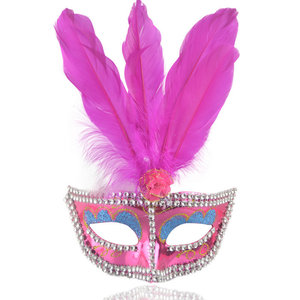 Rosso all'ingrosso bianco Mardi Gras decorazione alla rinfusa in maschera di compleanno matrimonio veneziana carnevale piuma <span class=keywords><strong>maschere</strong></span> per natale - Product Image 5