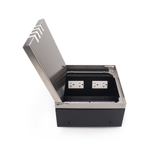 กล่องต่อสายไฟแบบติดพื้นพร้อมช่องเสียบ RJ45 และเต้ารับไฟฟ้า สำหรับพื้นยกสูงและพื้นปูน - Product Image 4