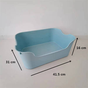 Caja de Arena para Gatos Autolimpiable, de Gran Espacio, <span class=keywords><strong>Bandeja</strong></span> de Arena para Mascotas, Plástico Cuadrado, Fabricación Directa de Fábrica - Product Image 6