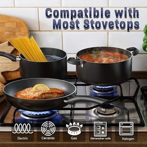 Offre Spéciale <span class=keywords><strong>pas</strong></span> <span class=keywords><strong>cher</strong></span> prix antiadhésif en <span class=keywords><strong>aluminium</strong></span> 8 pièces antiadhésif ustensiles de cuisine poêle <span class=keywords><strong>casserole</strong></span> marmite avec couvercle - Product Image 5