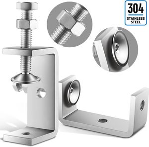 10 Stück Edelstahl Mini Tiger Clamp 1 Zoll Hochleistungs-U-Klemmen Stabile breite Backen öffnung 2 Zoll für die Metall holz bearbeitung - Product Image 5