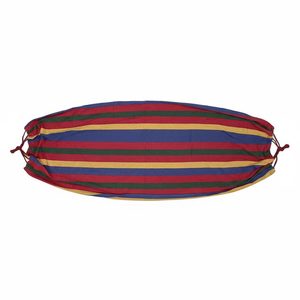 Hamaca Individual de Lona Colorida de 210 cm x 80 cm, Silla Colgante Resistente para Acampar al Aire Libre, Diseño Tropical - Product Image 4