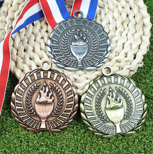 High Quality 3D Gold Powerlifting Championship Medals Factory-Made Zinc Alloy Metal Sports Race Weightlifting Medal - Product Image 2