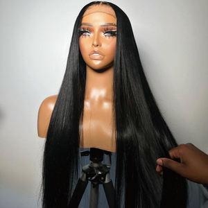 Peluca frontal de encaje HD transparente sin pegamento 13x4, cabello humano virgen vietnamita liso, el mejor proveedor RUBE Hair, venta al por mayor, alta calidad - Product Image 2