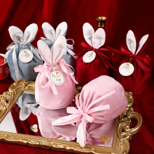 ถุงขนมกำมะหยี่หูกระต่ายแบบทันสมัยสำหรับงานแต่งงานของที่ระลึกเพื่อนเจ้าสาวหรือของตกแต่งงานแต่งงาน - Product Image 2