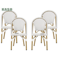 Chaise de salle à manger, jardin, restaurant, aluminium, corde, empilable, balcon, café, chaise à dossier en rotin, chaise de salle à manger sans accoudoirs, chaise d'extérieur en rotin