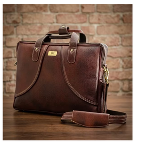 Premium Leather Laptop <b>Backpack</b> Waterproof RFID Large Modern Adjustable Straps Durable Multi Pocket Travel Bag - Product Image 1