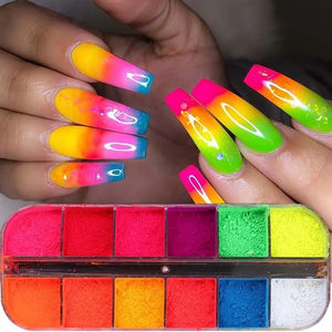 Pigmento Neon em Pó de Mica Fluorescente de Grau Cosmético Altamente Pigmentado e Livre de Formaldeído para Nail Art - Product Image 1