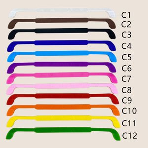 Lunettes de soleil mode vente en gros pas cher couleur personnalisée en silicone souple chaîne support de cou lunettes de sport corde - Product Image 2