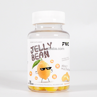 Yichao Marque privée Complément alimentaire Multivitamine pour adulte Jelly Bean Vitamin Gummy