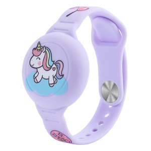 <span class=keywords><strong>Bracelet</strong></span> étanche pour enfants, support de suivi anti-perte en silicone pour <span class=keywords><strong>Apple</strong></span> AirTag, étui de protection <span class=keywords><strong>avec</strong></span> un design de dessin animé mignon - Product Image 3