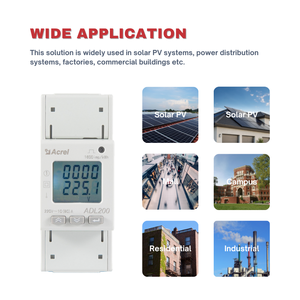Acrel ADL200 80A Entrée directe Chargeur EV Jumelé Compteur d'énergie monophasé MID - Product Image 2